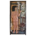 Ceramic Wall Sculpture of Woman by Phil Schuster
