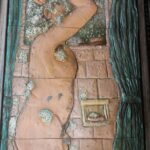 Ceramic Wall Sculpture of Man by Phil Schuster
