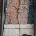 Ceramic Wall Sculpture of Man by Phil Schuster