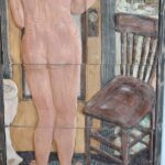 Ceramic Wall Sculpture of Woman by Phil Schuster