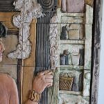 Ceramic Wall Sculpture of Woman by Phil Schuster