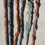 Six Folk Art Carved and Painted Canes