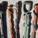 Six Folk Art Carved and Painted Canes