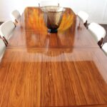 Dining Table, Eight Chairs, Two Leaves by Eric Buck, Made in Denmark