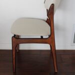 Dining Table, Eight Chairs, Two Leaves by Eric Buck, Made in Denmark