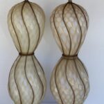 Pair of Venetian Glass Lamps by The Marbro Lamp Company, Los Angeles, CA.