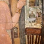 Ceramic Wall Sculpture of Woman by Phil Schuster