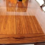 Dining Table, Eight Chairs, Two Leaves by Eric Buck, Made in Denmark