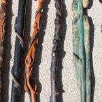Six Folk Art Carved and Painted Canes