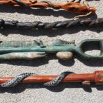 Six Folk Art Carved and Painted Canes