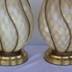 Pair of Venetian Glass Lamps by The Marbro Lamp Company, Los Angeles, CA.