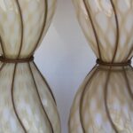 Pair of Venetian Glass Lamps by The Marbro Lamp Company, Los Angeles, CA.