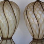 Pair of Venetian Glass Lamps by The Marbro Lamp Company, Los Angeles, CA.