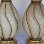 Pair of Venetian Glass Lamps by The Marbro Lamp Company, Los Angeles, CA.