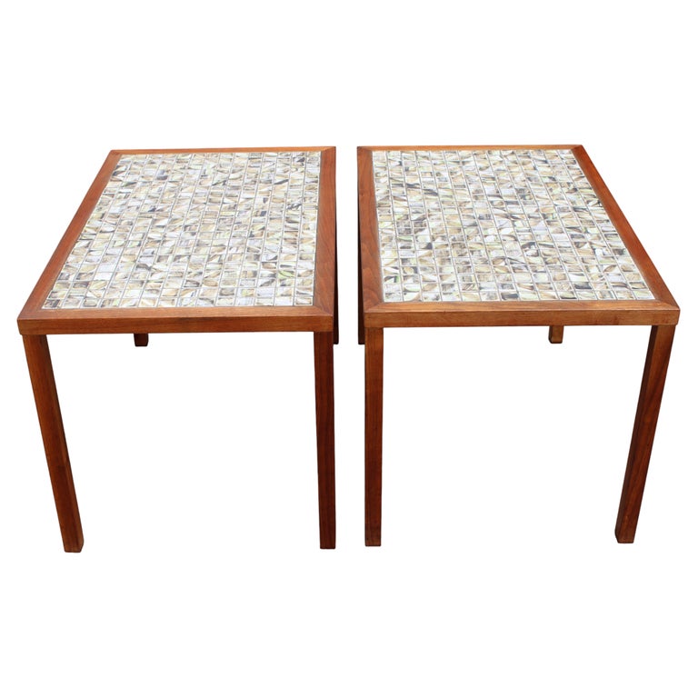 Pair of Tile Tables by MARTZ by Martz circa 1970s