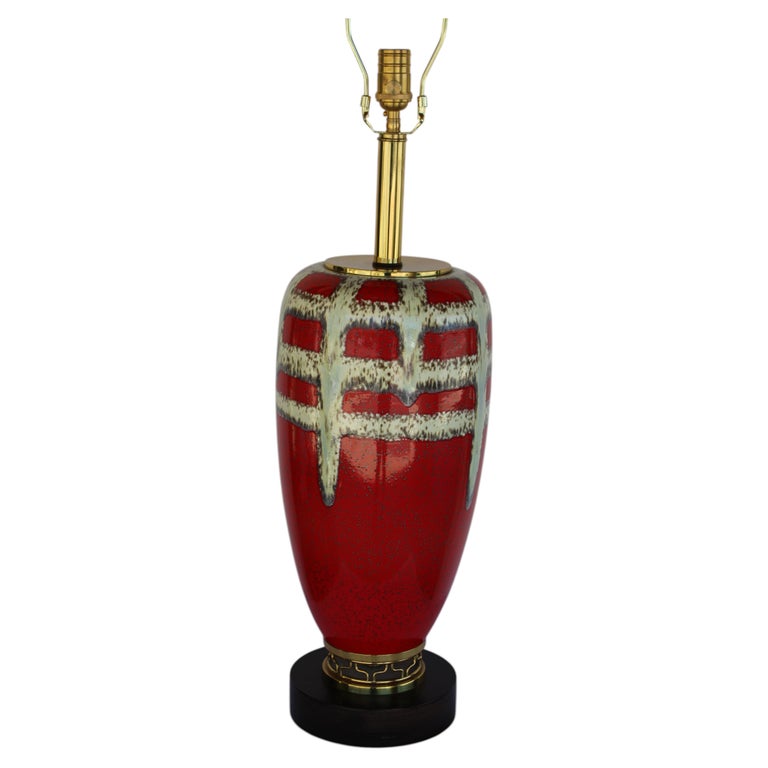 Mid-Century Modern Porcelain Table Lamp by Rembrandt, 1960s