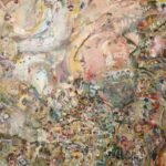Outsider Abstract Mixed Media Painting