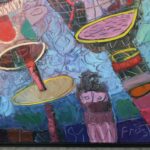 Abstract Oil Painting, signed Frost