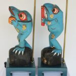 Pair of Frog Lamps by Tony Duquette (1914-1999)
