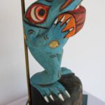 Pair of Frog Lamps by Tony Duquette (1914-1999)