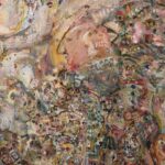 Outsider Abstract Mixed Media Painting
