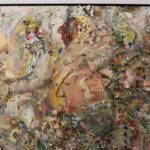 Outsider Abstract Mixed Media Painting