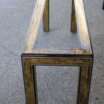 Mastercraft Etched Brass Console by Bernhard Rohne
