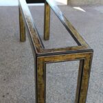 Mastercraft Etched Brass Console by Bernhard Rohne
