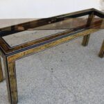 Mastercraft Etched Brass Console by Bernhard Rohne