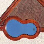 Entry Hall Guitar Mirror with 3 Hooks