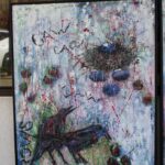 Pair of Acrylic Paintings by Betty O’Hare, Titled Crows