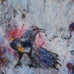 Pair of Acrylic Paintings by Betty O’Hare, Titled Crows