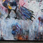 Pair of Acrylic Paintings by Betty O’Hare, Titled Crows