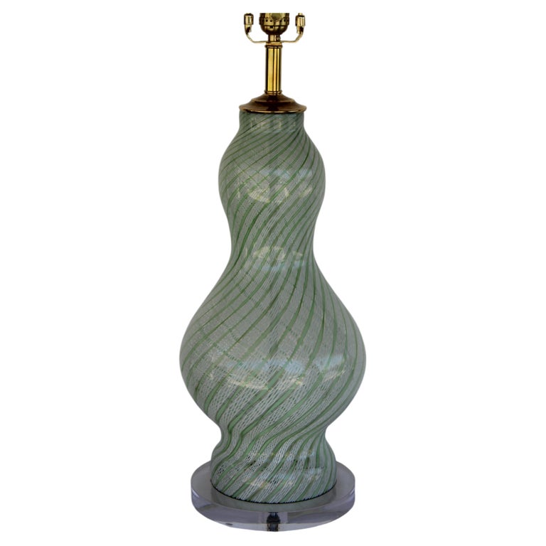 Blown Glass Seguso Murano Table Lamp circa 1960s