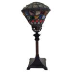 Arts and Crafts Chunk Glass Table Lamp