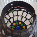 Arts and Crafts Chunk Glass Table Lamp