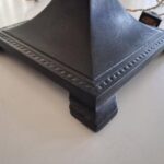 Arts and Crafts Chunk Glass Table Lamp