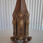 Folk Art Table Lamp with Antique Architectural Elements