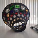 Arts and Crafts Chunk Glass Table Lamp