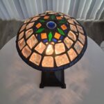 Arts and Crafts Chunk Glass Table Lamp