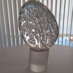 Vintage Murano Seguso Controlled Bubble Sculpture, signed